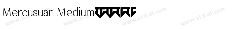 Mercusuar Medium字体转换